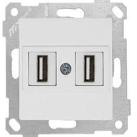 RİTA MEK TUŞ DATA PRİZİ 2*USB BEYAZ 1